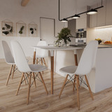 Scandi Style Dining Set - Rectangular Table and 4 Chairs