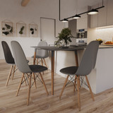 Scandi Style Dining Set - Rectangular Table and 4 Chairs