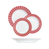 18PCS Luminarc Opal Glass Christmas  Dinner Set