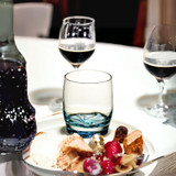 Set of 3/6 Blue Short Flower Base Glass 290ml