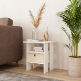2-Tier 1- Drawer Wooden Side Table