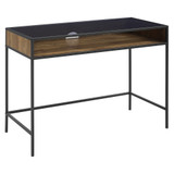 Industrial Wood & Glass Home Office Desk