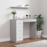 3-Drawer Wooden Desk and Dressing Table - Multi-Functional, 79.5x93x40 cm