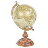 36cm World Desk Globe On Wooden Stand