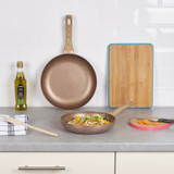 2-PC Rose Gold Frying Pans