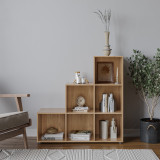 6-Cube Step Shelving Unit