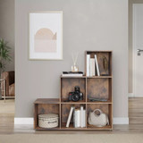 6-Cube Step Shelving Unit