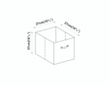 Collapsible Non-Woven Storage Box - L