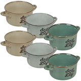 Stoneware Soup Bowls With Handles