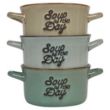 Stoneware Soup Bowls With Handles