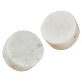 Marble Door Knob Set - White