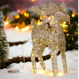 Set of 2 Standing Reindeer with 50 LED Light