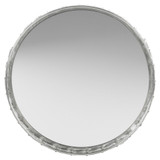 Round Silver Mirror Tray