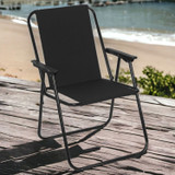 Metal Folding Deck Chair Set -2/4 Pack