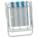 Metal Stripe Folding Deck Chair Set -2/4 Pack