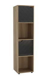 4 -Cube Tall Shelving Unit With Line Doors