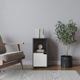 2-Cube Shelving Unit With Wooden Door