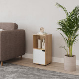 2-Cube Shelving Unit With Wooden Door