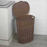 65L Bamboo Style Laundry Basket