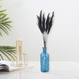 33cm Glass Vase with Black Pampas Plume