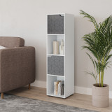 4 -Cube Tall Shelving Unit With Geo Doors
