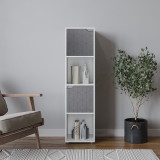 4 -Cube Tall Shelving Unit With Geo Doors