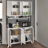 Large 8-Door Kitchen Cabinet & Counter Unit