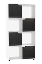 8-Cube Shelving Unit With Geo Doors