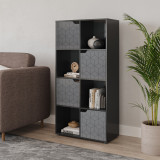 8-Cube Shelving Unit With Geo Doors