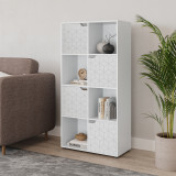 8-Cube Shelving Unit With Geo Doors
