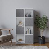 8-Cube Shelving Unit With Geo Doors