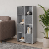 8-Cube Shelving Unit With Geo Doors