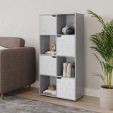 8-Cube Shelving Unit With Geo Doors