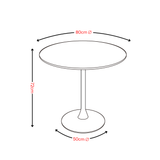 Modern 80cm Round Tulip Dining Table