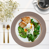 38cm Round Woven Dining Table Placemats Set - 4/6 Pack