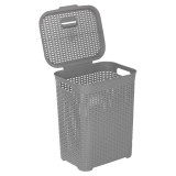 45L Plastic Rattan Laundry  Basket