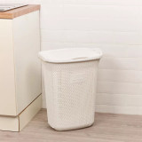 65L Violetta Laundry Basket Hamper w/ Handles & Lid