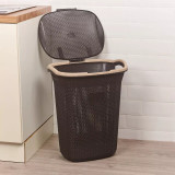 65L Violetta Laundry Basket Hamper w/ Handles & Lid