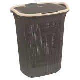 65L Violetta Laundry Basket Hamper w/ Handles & Lid
