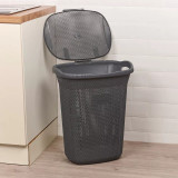 65L Violetta Laundry Basket Hamper w/ Handles & Lid