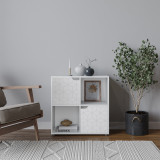 4 -Cube Shelving Unit With Geo Doors - Square