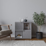 4 -Cube Shelving Unit With Geo Doors - Square