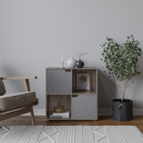 4 -Cube Shelving Unit With Geo Doors - Square