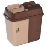 100L Duo Recycling Bin with Base Connectors