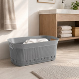 40L Rectangular Laundry Basket with Cut Out Handles