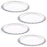 Pasabahce Round Glass Serving Plate