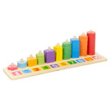 Wooden Montessori Number Matching Puzzle - Educational Toy for Kids