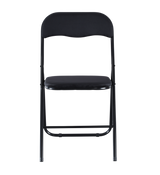 4 & 6 Pc Folding Chair Set with Cushioned Velvet Seat and Back