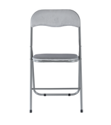 4 & 6 Pc Folding Chair Set with Cushioned Velvet Seat and Back