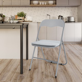 4 & 6 Pc Folding Chair Set with Cushioned Velvet Seat and Back